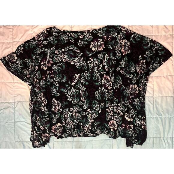 Chico's Floral Print Poncho Size L/XL - Picture 4 of 4